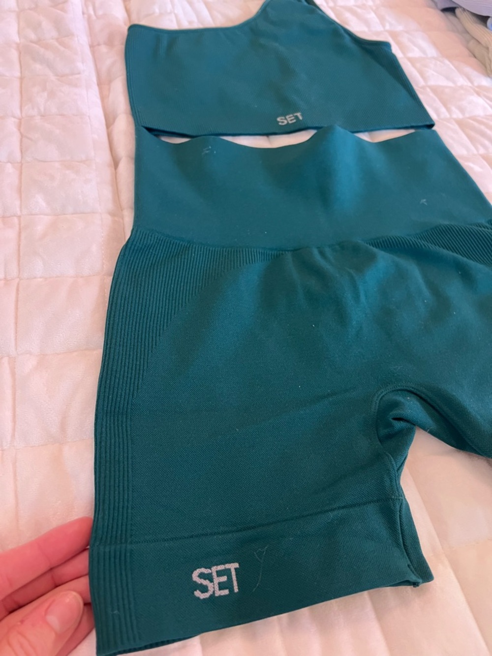 SET forest green Seamless Activewear Set